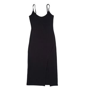 Mind Code Black Midi Dress with Spaghetti Straps S